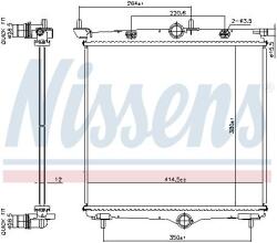 NISSENS Radiator, racire motor NISSENS 607031 - fixbox