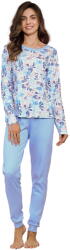 Taro Pijama dama TARO GINNY 3237 INTERLOCK alb-albastru deschis: XL (28800 XL)