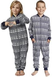 Italian Fashion Combinezon pentru copii ITALIAN FASHION ALASKA lung print albastru închis: 98/104 (AAF-DKP-ALAS-DDDG 98/104)