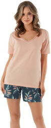Italian Fashion Pijama dama ITALIAN FASHION JULIETTA scurt salmon/print: XXL (AAF-KPZ-JULIEKKLD XXL)