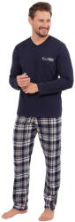 Italian Fashion Pijama bărbați ITALIAN FASHION EDWIN lung albastru închis/print: XXL (AAF-MPZ-EDWI-DDGD XXL)