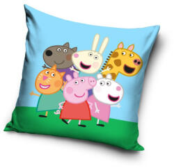 Peppa malac Friends párnahuzat 40x40 cm Velúr (CBX039354) - kreativjatek