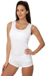 Brubeck Tricou dama COMFORT COTTON alb: S (P-BRU-COMFORTCOTTON-TA00510A-Biały S)