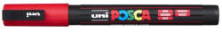 uni Dekormarker, 0, 9-1, 3 mm, UNI "Posca PC-3M", piros