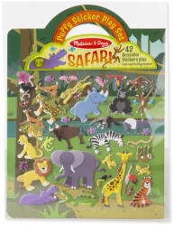 Melissa & Doug Kreatív játék, Pufi matrica készlet, szafari (9106)
