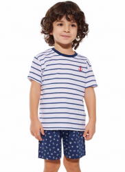Cornette Pijama băieți CORNETTE. 1789 MARINE alb-albastru închis: 122/128 (27297 122/128)
