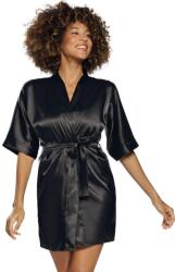 Dkaren Halat din satin DKAREN KAREN negru: XXL (Dkaren_Karen_czarny XXL)
