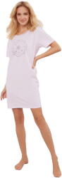 Italian Fashion cămașă de noapte ARUGIA mânecă scurtă, roz: 3XL (AAF-KKN-ARUG-K-RO 3XL)
