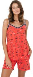 Italian Fashion Pijama dama ITALIAN FASHION MARINA fără mâneci scurt print roșu: M (AAF-KPZ-MARINWKDC M)