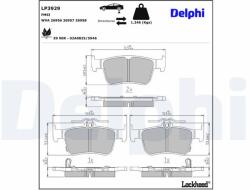 DELPHI Set placute frana DELPHI LP3929 (LP3929)