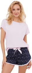 Italian Fashion Pijama dama ITALIAN FASHION LIBRA scurt roz/print: XL (AAF-KPZ-LIBR-KKRD XL)
