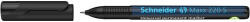 Schneider Alkoholos marker, OHP, 0, 4 mm, SCHNEIDER "Maxx 220 S", fekete (112401) - kreativjatek