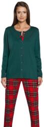 Italian Fashion Pijama dama ITALIAN FASHION ZORZA lung verde/print: XXL (AAF-KPZ-ZORZ-DDZD XXL)