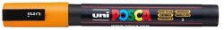 uni Dekormarker, 0, 9-1, 3 mm, UNI "Posca PC-3M", ragyogó sárga