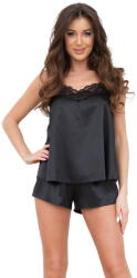 Italian Fashion pijama damă DOTYK bretele subțiri, pantaloni scurți, negru: XXL (AAF-KPZ-DOTY-WKCA XXL)
