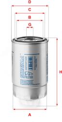 SOFIMA Filtru combustibil SOFIMA S 8H2O NR (S 8H2O NR) - fixbox