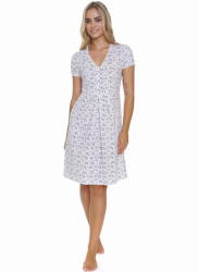 Doctor Nap Cămașă de noapte dama DOCTOR NAP TCB. 5335 PAPAYA BLOOM: XXL (TCB.5335.PAPAYA_BLOOM XXL)