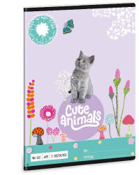Ars Una Füzet ARS UNA A/5 32 lapos vonalas 16-32 II. osztályos Cute Animals-Kitten (01_04243)