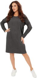 Italian Fashion Tunică dama ITALIAN FASHION AVIRA mânecă lungă negru melange: L (AAF-KKO-AVIR-D-MC L)