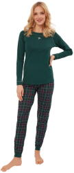 Italian Fashion Pijama dama ITALIAN FASHION FOGGIA lung verde/print: L (AAF-KPZ-FOGG-DDZD L)