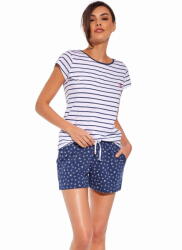 Cornette Pijama dama CORNETTE. 1684 MARINE albastru închis: XXL (27066 XXL)