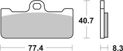 BREMBO Set placute frana BREMBO 07BB10SR (07BB10SR)