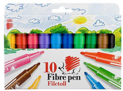ICO Filctoll ICO Süni Jumbo Fibre Pen 10 db/készlet (07.02350)
