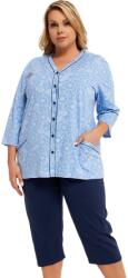 Italian Fashion Pijama dama ITALIAN FASHION JOMALA 3/4+3/4 print/albastru închis: XL (AAF-KPZ-JOMA-33DG XL)