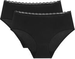 Triumph Chiloți dama TRIUMPH FEEL OF COTTON MIDI 2P BLACK: 42 (10225011_0004 42)