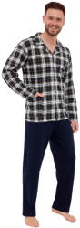 Cornette Pijama bărbătească cu nasturi CORNETTE 114/73 grafit: 5XL (28684 5XL)