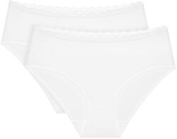 Triumph Chiloți dama TRIUMPH FEEL OF COTTON MIDI 2P WHITE: 46 (10225011_0003 46)