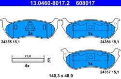 ATE Set placute frana ATE 13.0460-8017.2 (13.0460-8017.2)