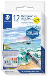 STAEDTLER Vízfesték, 12 darabos, STAEDTLER "Noris 888 Design Journey (COTS888MM12C)
