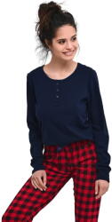 Sensis Pijama dama SENSIS. 1282 albastru închis/roșu: XL (sensis.piż.bonnie.granatowy XL)