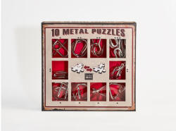 Eureka 10 Metal Puzzle Set - piros ördöglakat (EUR34508)