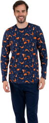Italian Fashion Pijama bărbați ITALIAN FASHION WITALIS lung print/albastru închis: XL (AAF-MPZ-WITA-DDDG XL)