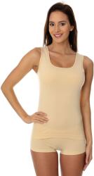 Brubeck Tricou dama COMFORT COTTON bej: M (P-BRU-COMFORTCOTTON-TA00510A-Beżowy M)