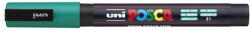 uni Dekormarker, 0, 9-1, 3 mm, UNI "Posca PC-3M", smaragdzöld