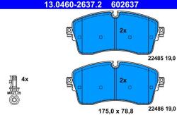ATE Set placute frana, frana disc ATE 13.0460-2637.2 - fixbox