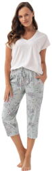 Luna Pijama dama LUNA 337 alb-verde: XL (30542 XL)
