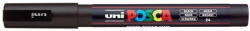 uni Dekormarker, 0, 9-1, 3 mm, UNI "Posca PC-3M", fekete