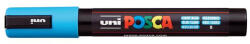 uni Dekormarker, 1, 8-2, 5 mm, UNI "Posca PC-5M", világoskék