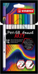 STABILO Rostirón készlet, STABILO "Pen 68 brush ARTY", 10 különböző szín (568/10-21-20) - kreativjatek