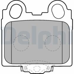 DELPHI Set placute frana DELPHI LP1510 (LP1510)