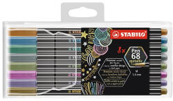 STABILO Filctoll STABILO Pen 68 metallic 8 db-os készlet (07.01828)