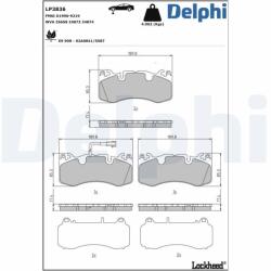 DELPHI Set placute frana DELPHI LP3836 (LP3836)