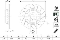 Bosch Disc frana BOSCH 0 986 479 G13 (0 986 479 G13) - fixbox