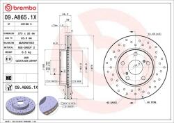BREMBO Disc frana BREMBO 09. A865.1X (09.A865.1X)