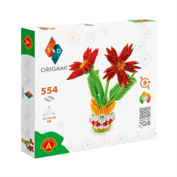 Alexander Toys Origami 3D Cserepes virág papírhajtogatós építőjáték (2553)