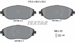 TEXTAR Set placute frana TEXTAR 2473806 (2473806)